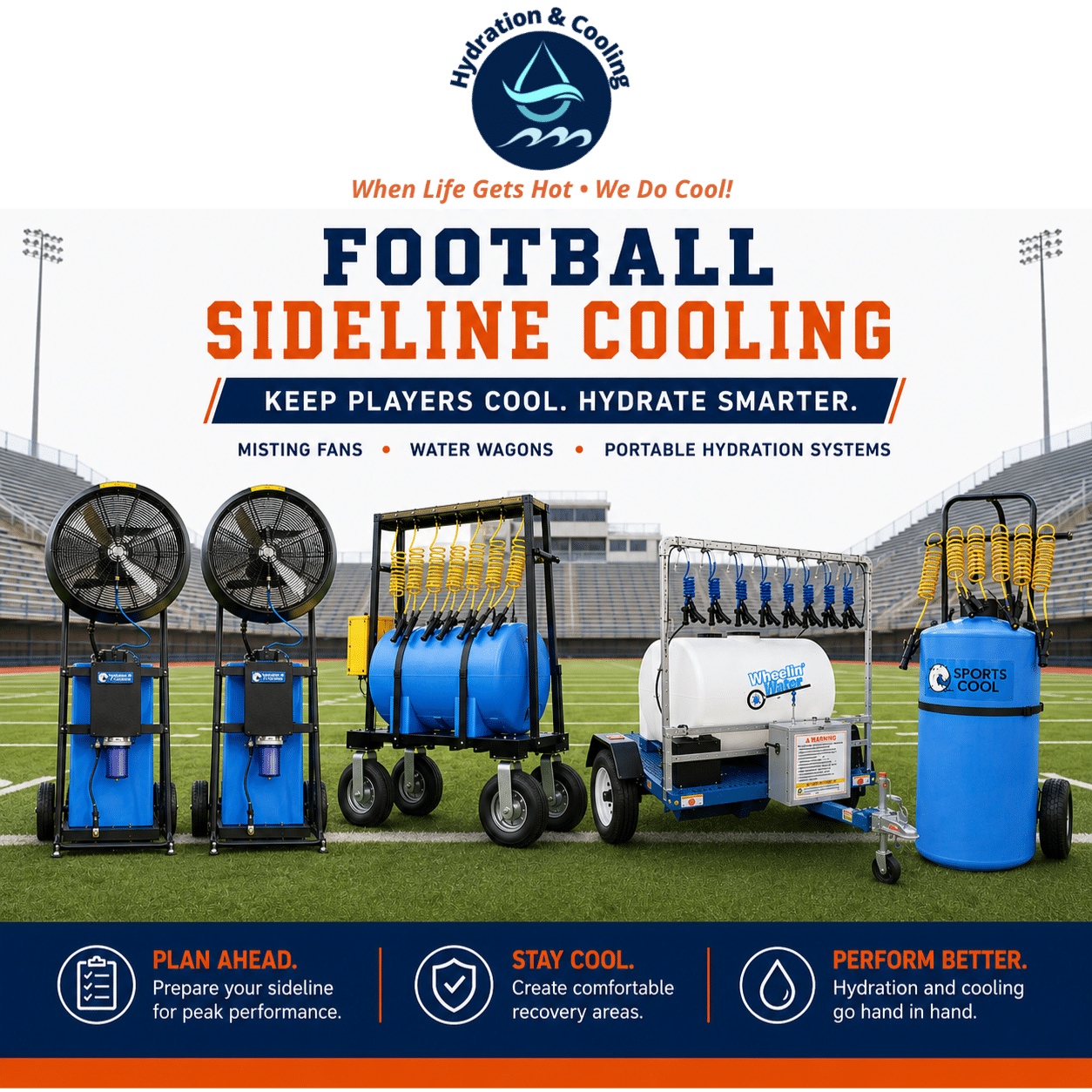 Football Sideline Cooling Equipment