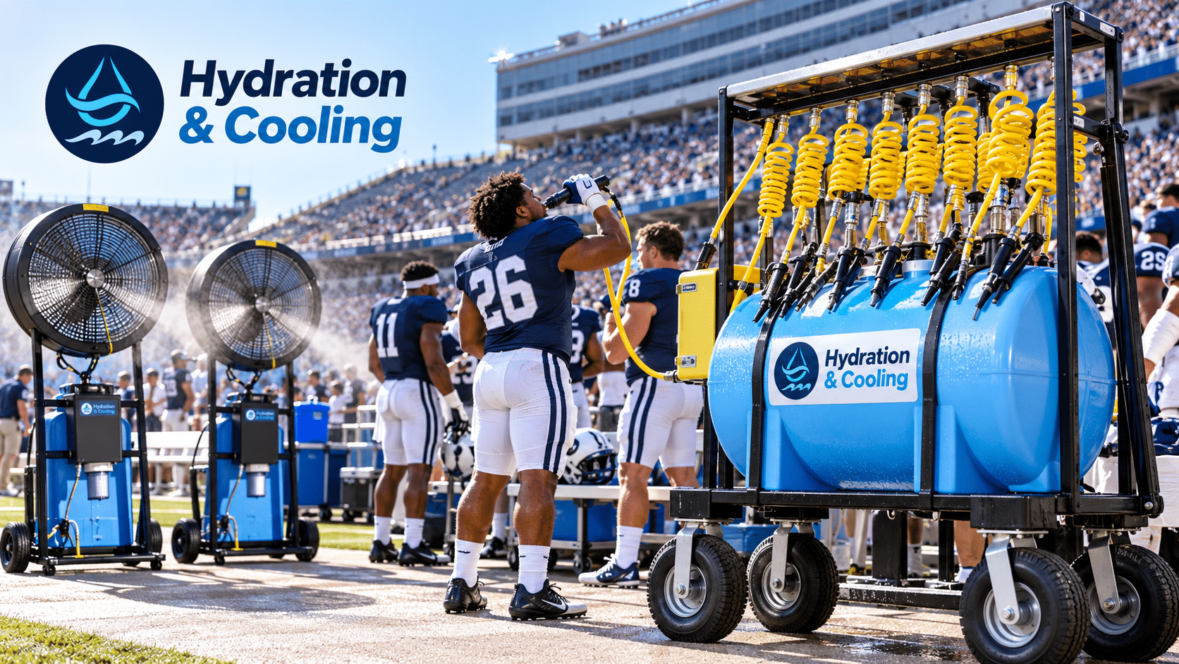 college football hydration equipment