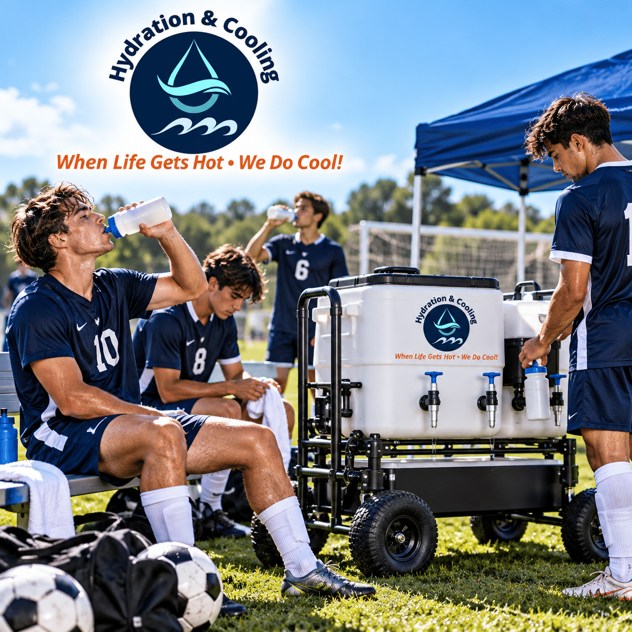Men's Soccer Hydration Stations